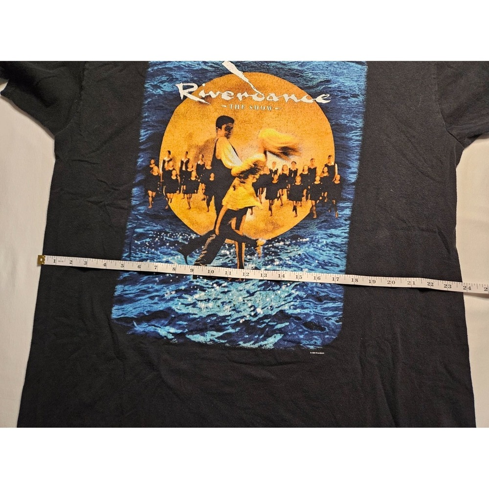 Delta Riverdance The Show T-Shirt Men XL Black Cotton 1990s Vintage Used - Picture 8 of 9